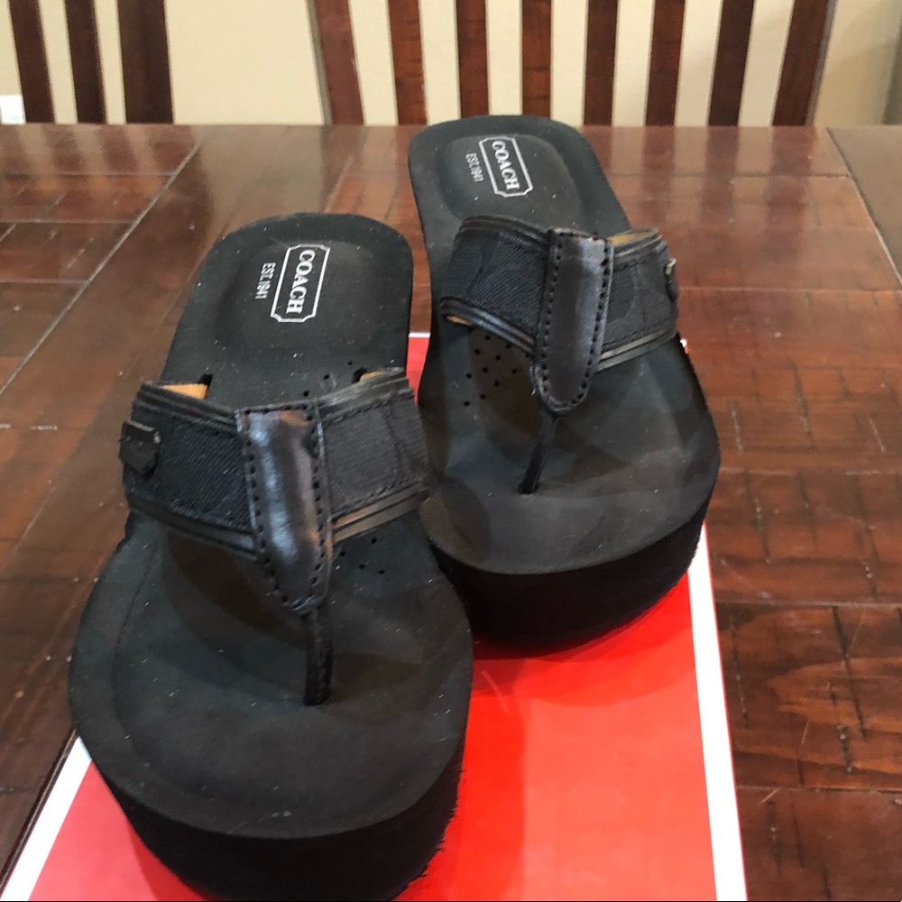 Coach wedge sandal